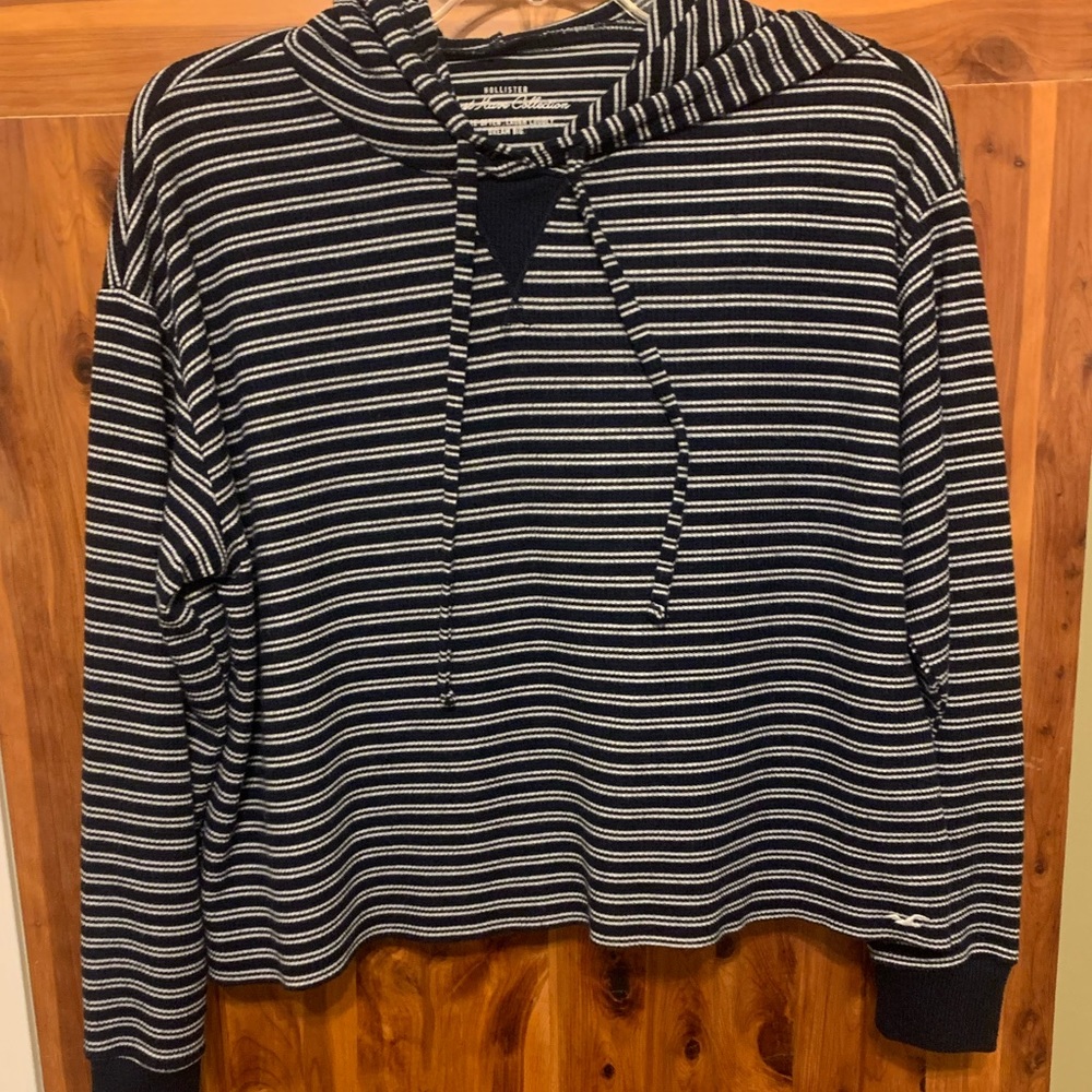 Hollister Must Have Collection Striped Hooded Top